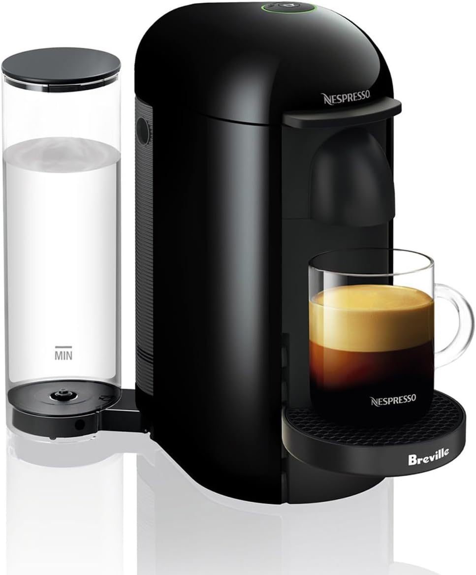 Nespresso Vertuo Plus Coffee and Espresso Maker by Breville, Ink Black