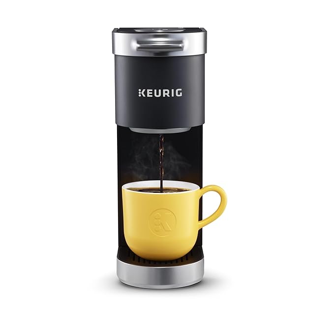 Keurig K-Mini Plus Single Serve K-Cup Pod Coffee Maker, with 6 to 12oz Brew Size, Stores up to 9 K-Cup Pods, Travel Mug Friendly