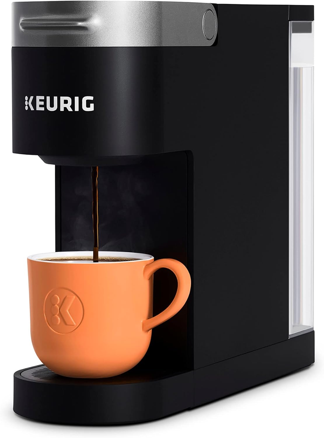 Keurig K-Slim Single Serve K-Cup Pod Coffee Maker, Multistream Technology, 3 Brew Sizes, Slim and Sleek Design, 46oz Removable Reservoir, Black