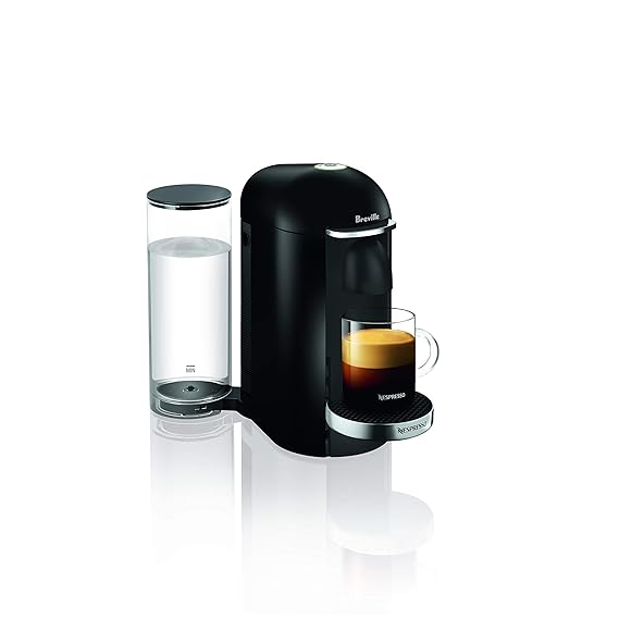 Nespresso VertuoPlus Deluxe Coffee and Espresso Machine by Breville,8 Ounces, Black