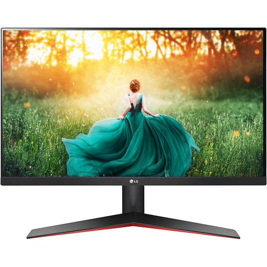 LG Electronics 24 Inch (60.9Cm) Full Hd Monitor with IPS Panel(1920X1080 Pixel),1Ms,75Hz,AMD Free-Sync with Gaming Mode,3-Side Borderless Design,Vga,Hdmi,Display Port,Tilt Stand - 24Mp60G (Black)