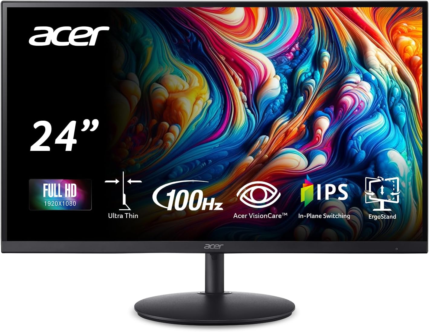 Acer SH242Y Ebmihx 23.8" FHD 1920x1080 Computer Monitor