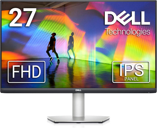 Dell S2721HS Full HD 1920 x 1080p, 75Hz IPS LED LCD Thin Bezel Adjustable Gaming Monitor, 4ms Grey-to-Grey Response Time, 16.7 Million Colors, HDMI ports, AMD FreeSync, Platinum Silver, 27.0" FHD