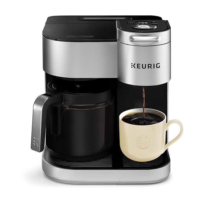 Keurig K-Duo Special Edition Single Serve K-Cup Pod & Carafe Coffee Maker, Silver